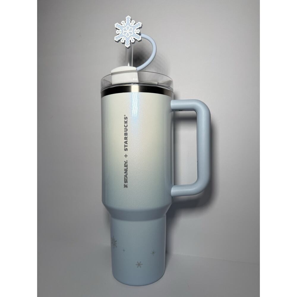 Stanley X Starbucks China Snowlit Wonderland SNOWFLAKE FROST 40oz Tumbler BNWT